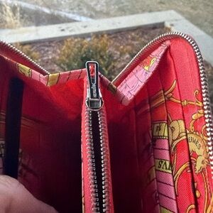 Hermes Vibrant Pink and Red wallet